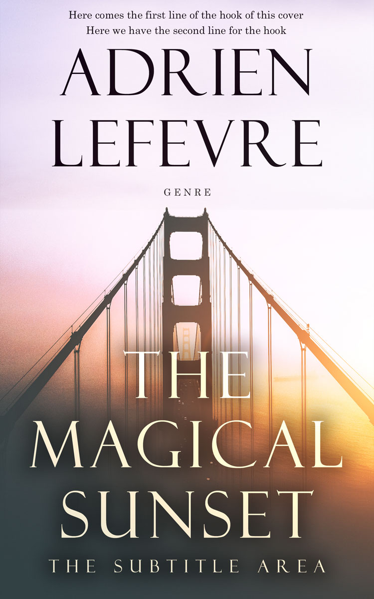 2D view of Soft Peach #30656 - Premade Mystery & Thriller & Suspense Book Cover