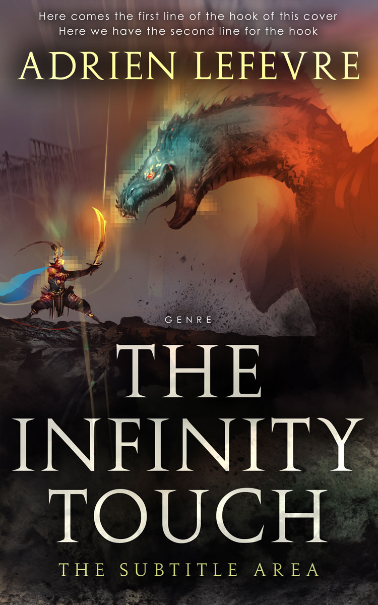 2D view of Premade Fantasy Book Cover - Cocoa Brown