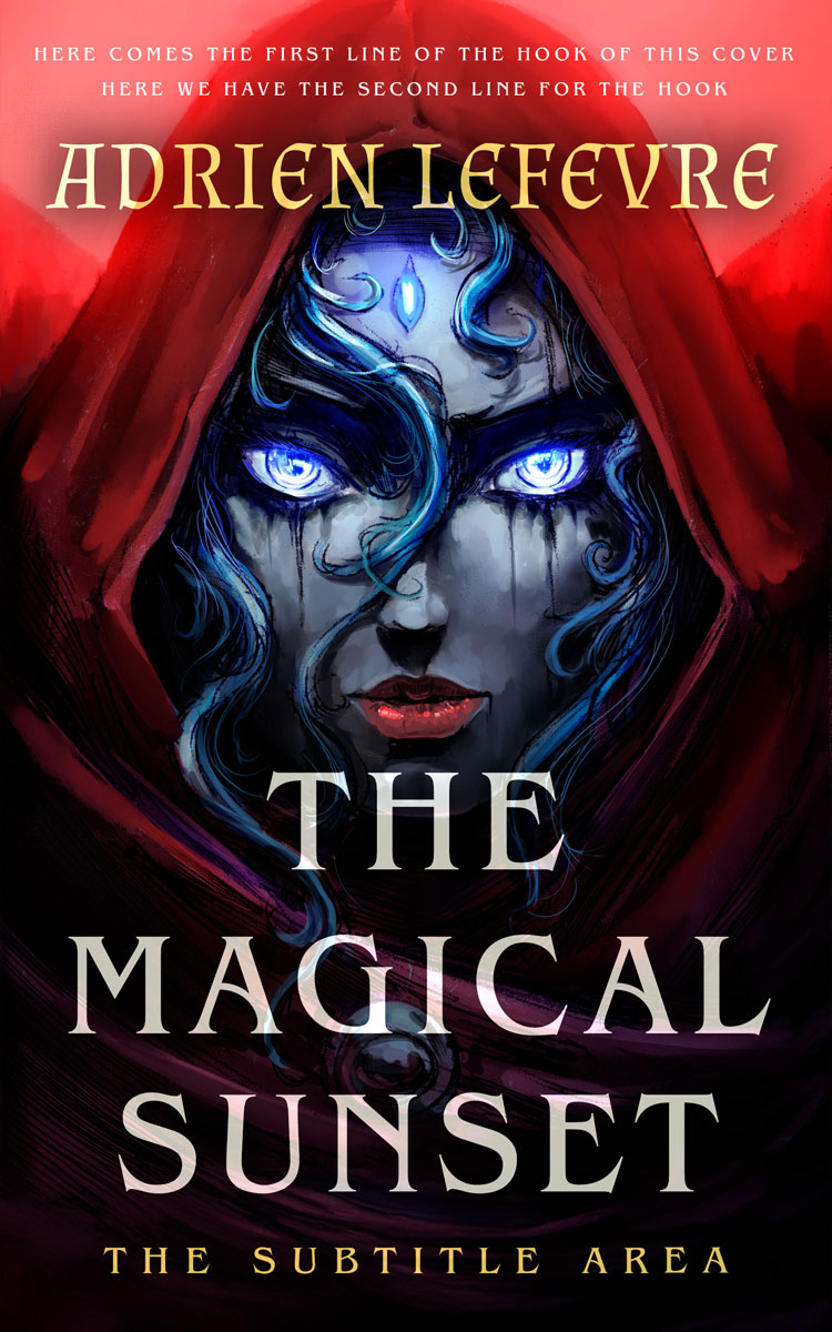 2D view of Premade Fantasy Book Cover - Japonica