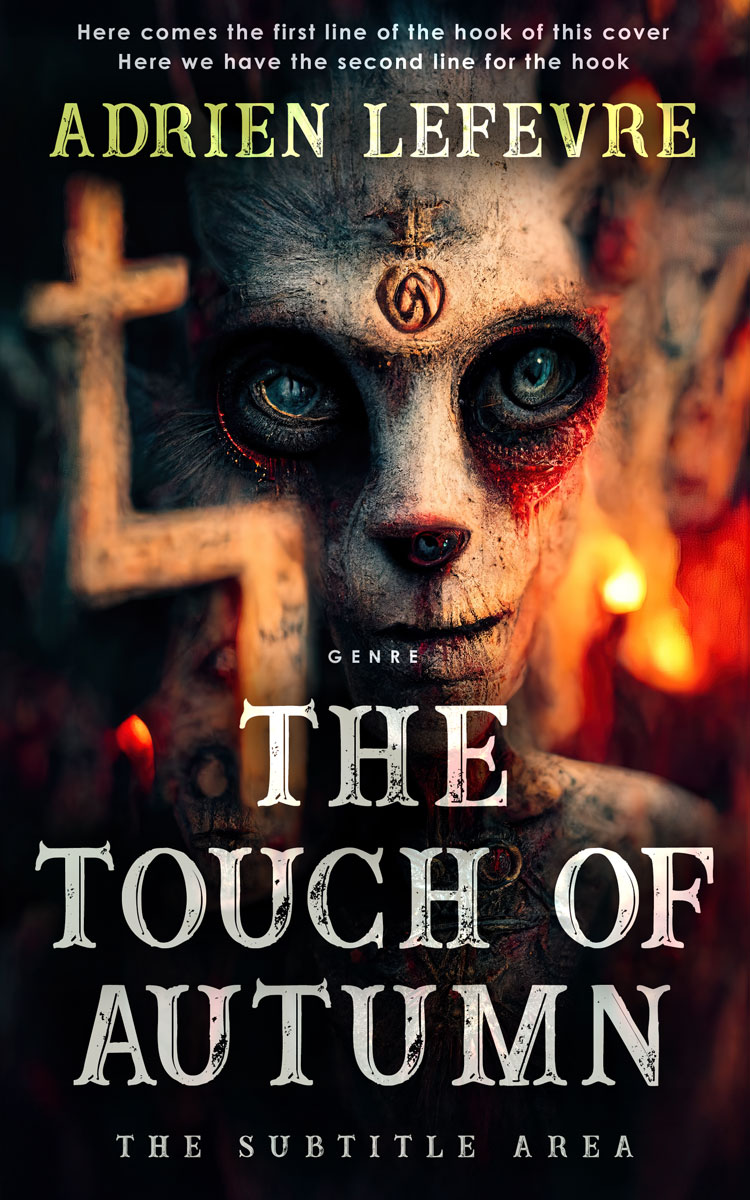 2D view of Premade Fantasy Book Cover - Whiskey