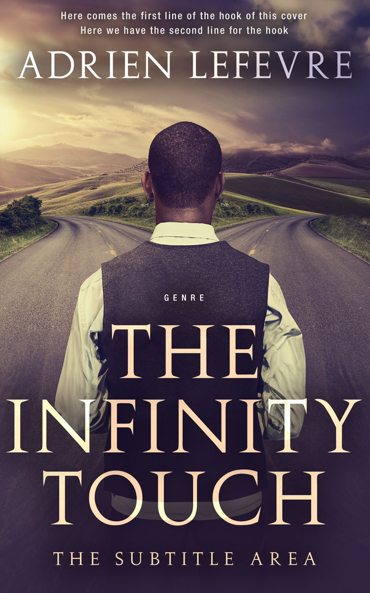 2D view of Premade Abstract Book Cover - Blackcurrant