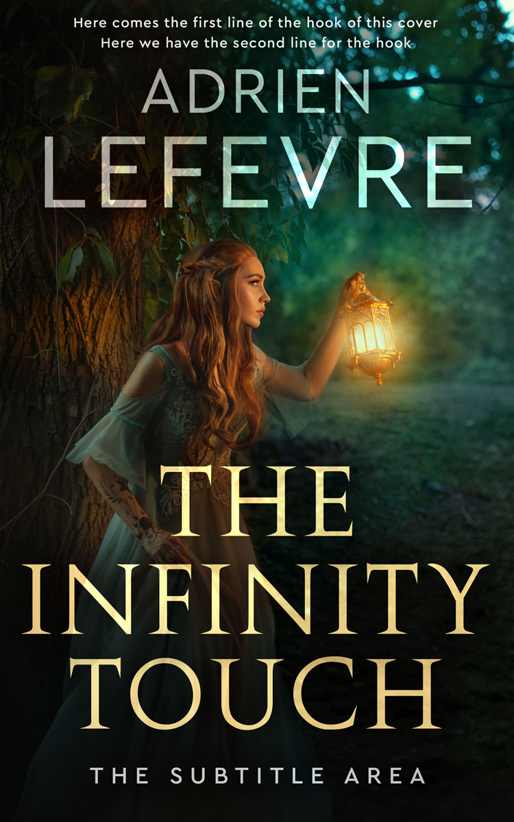 2D view of Premade Fantasy Book Cover - Log Cabin