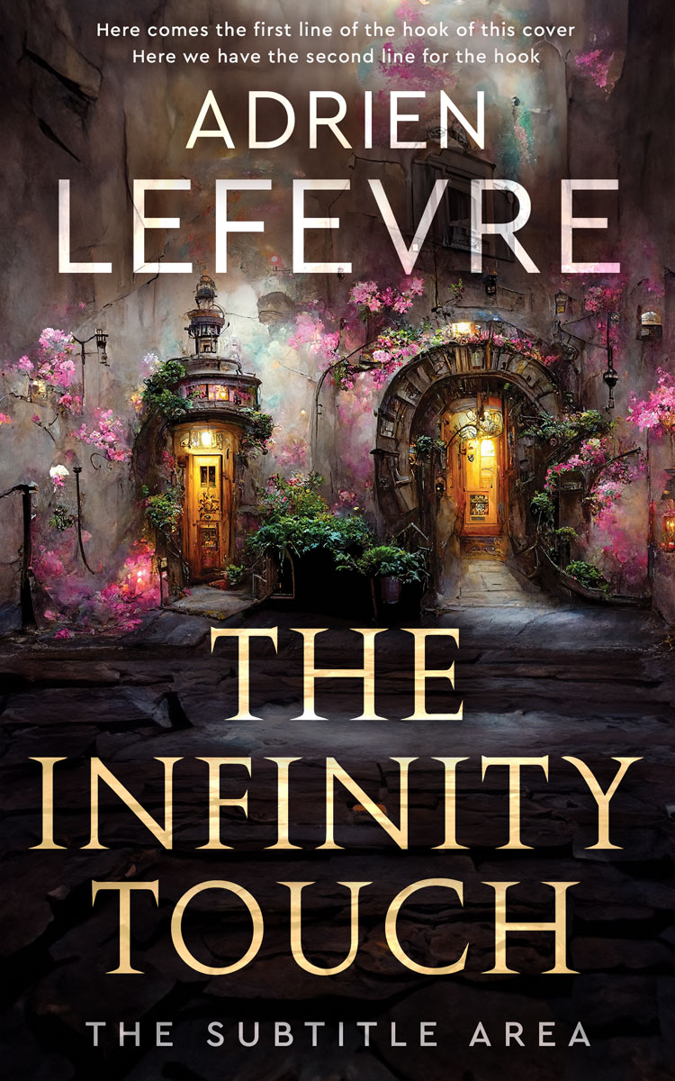 2D view of Premade Fantasy Book Cover - Cocoa Brown