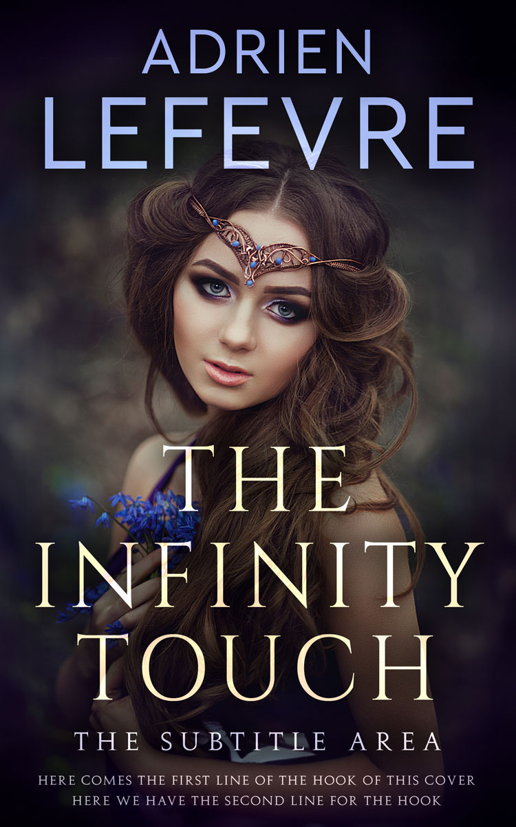 2D view of Premade Fantasy Book Cover - Thunder