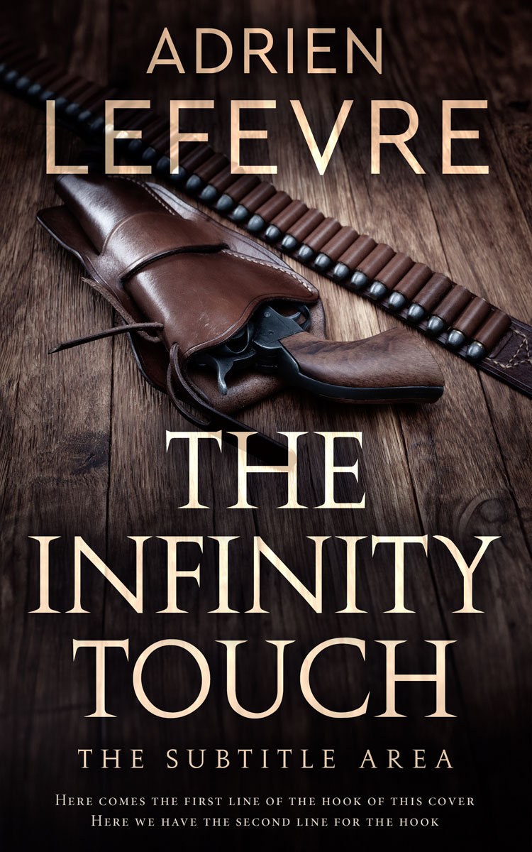 2D view of Premade Western Book Cover - Cocoa Brown