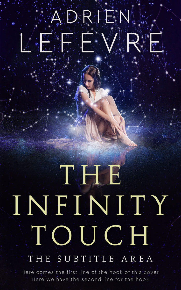 2D view of Premade Teen & Young Adult Book Cover - Ebony