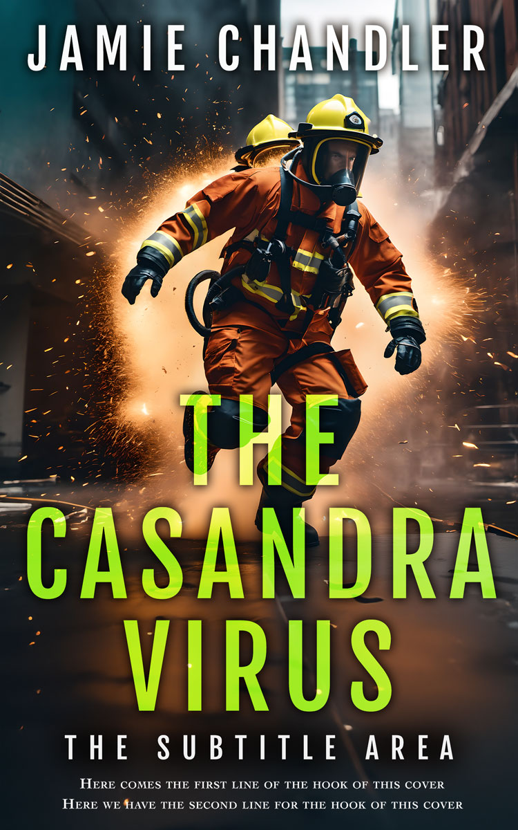 2D view of Premade Mystery & Thriller & Suspense Book Cover - Tacha