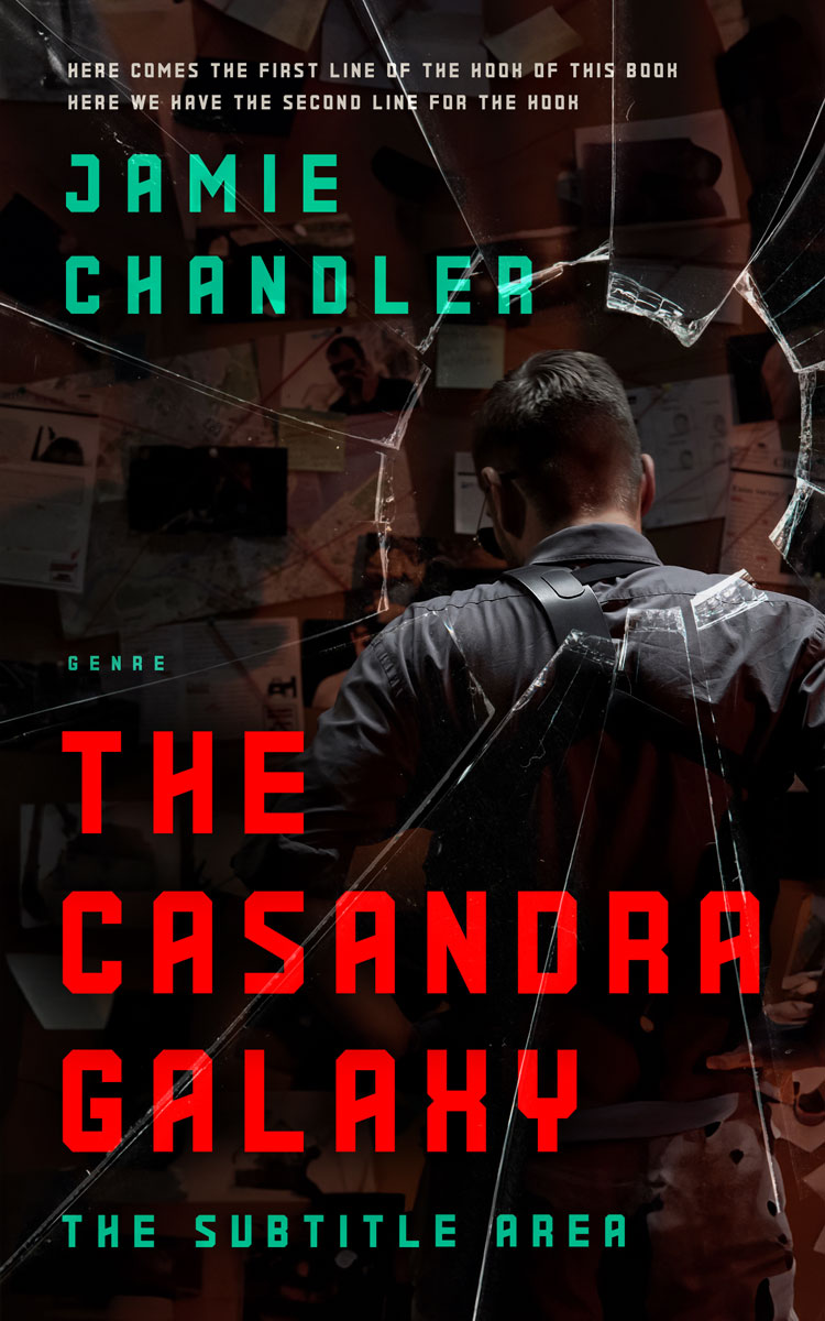 2D view of Premade Mystery & Thriller & Suspense Book Cover - Night Rider