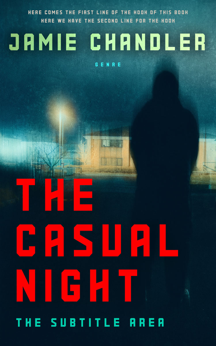 2D view of Premade Mystery & Thriller & Suspense Book Cover - Raw Sienna