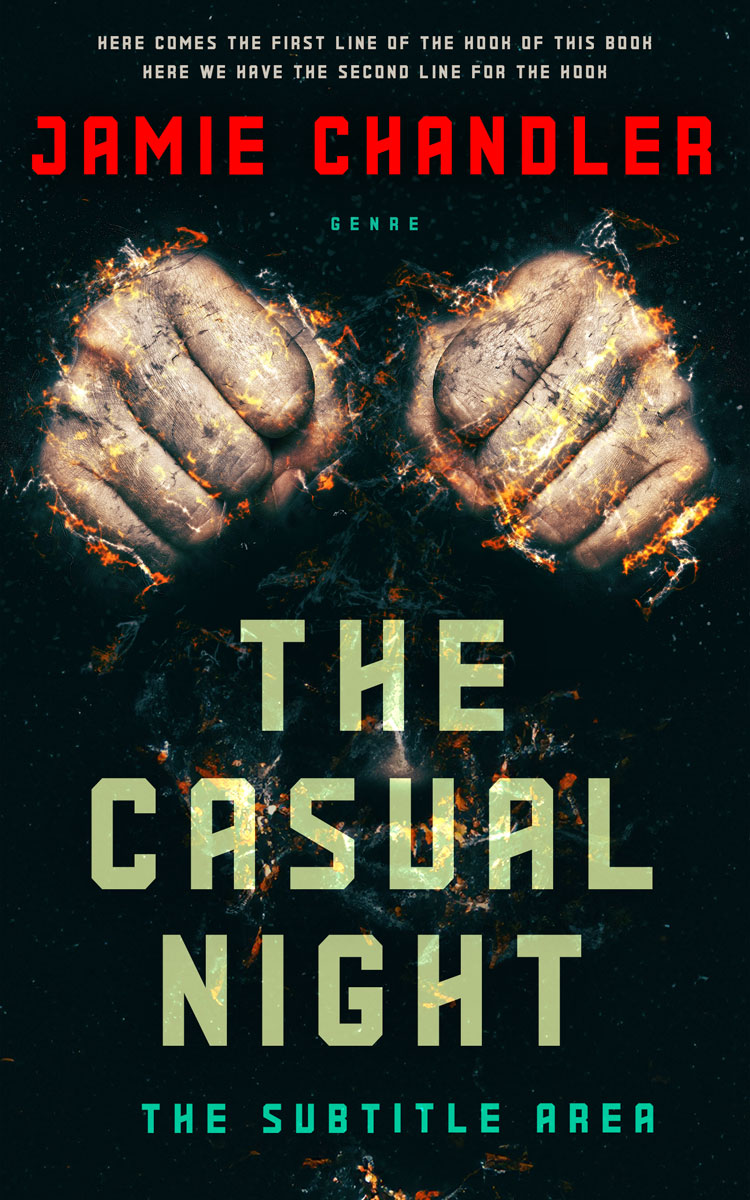 2D view of Premade Action & Adventure Book Cover - Aztec