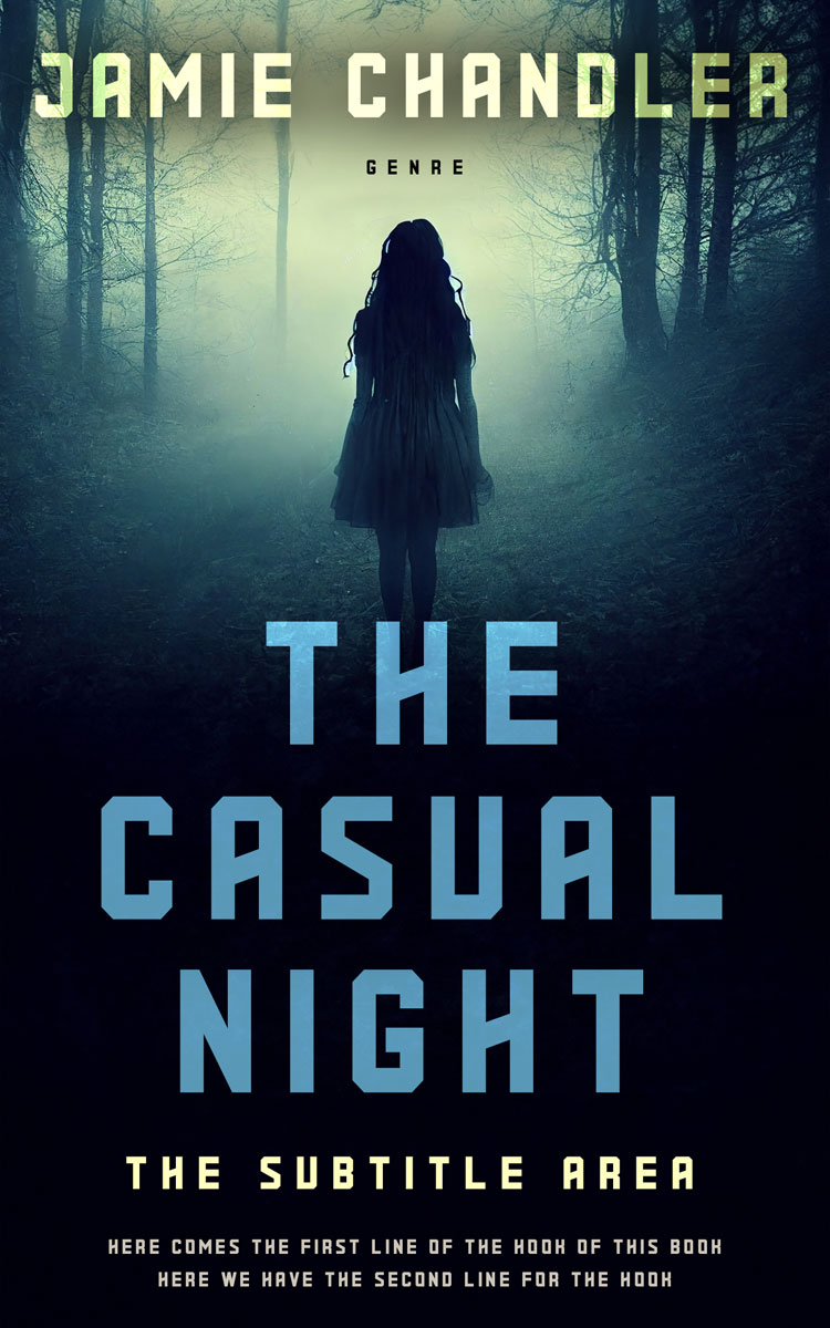 2D view of Premade Horror Book Cover - Coriander