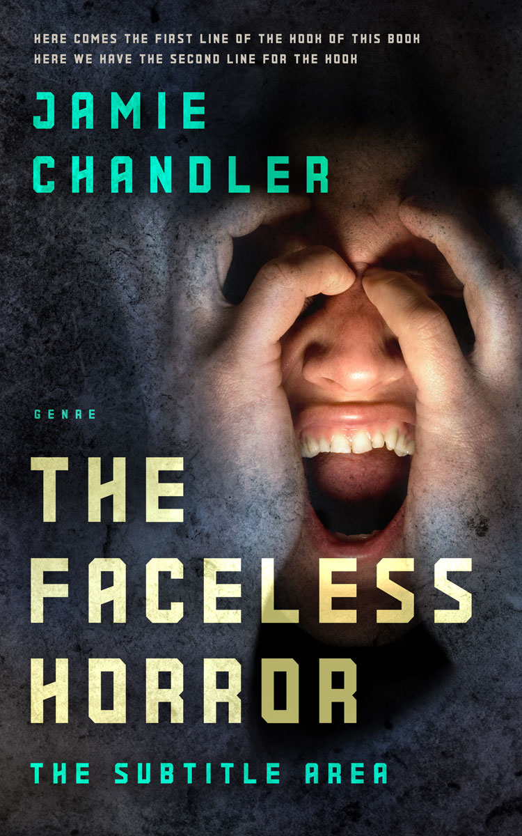 2D view of Premade Horror Book Cover - Shark