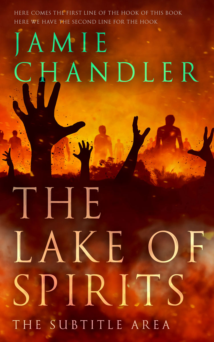 2D view of Premade Horror Book Cover - Kenyan Copper