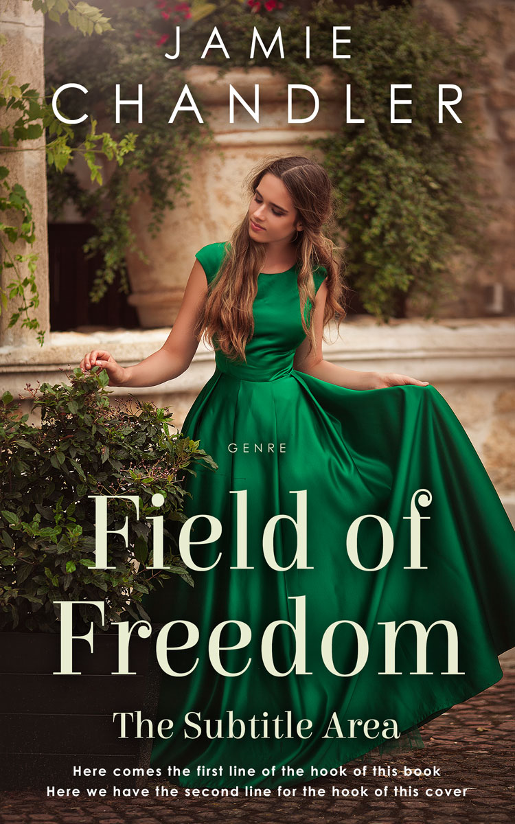 2D view of Premade Historical Book Cover - Green Kelp