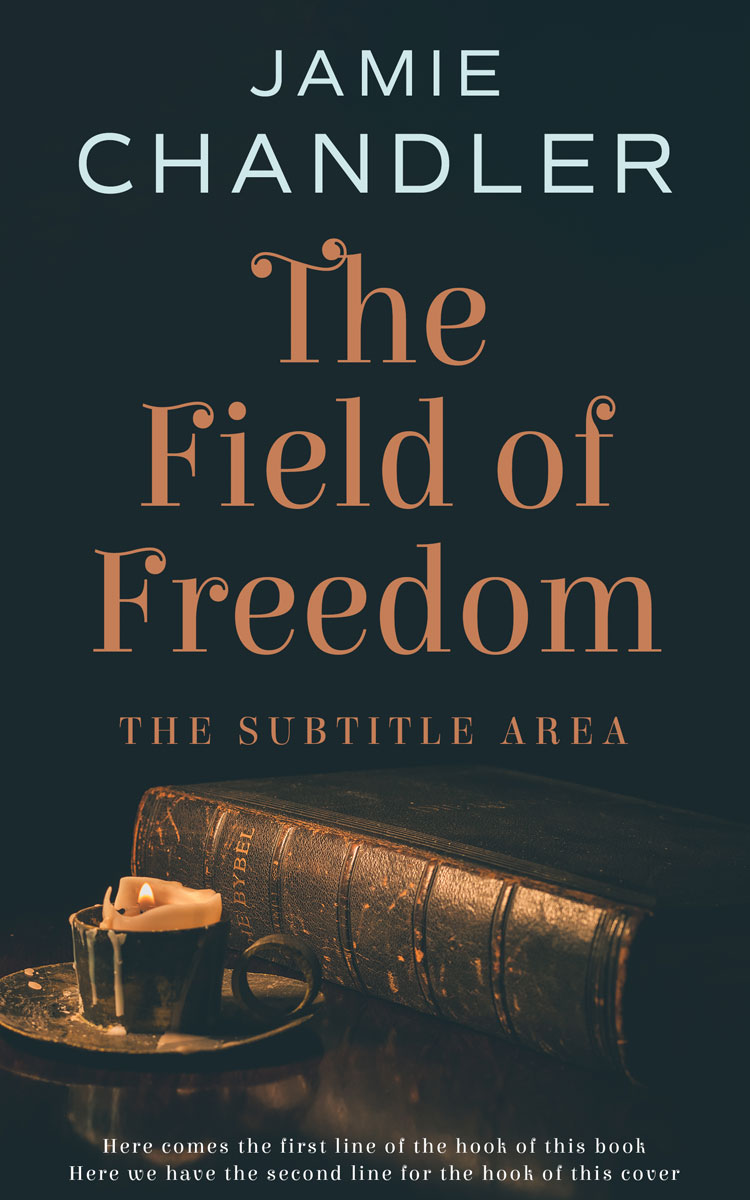 2D view of Premade Religion & Spirituality Book Cover - Outer Space