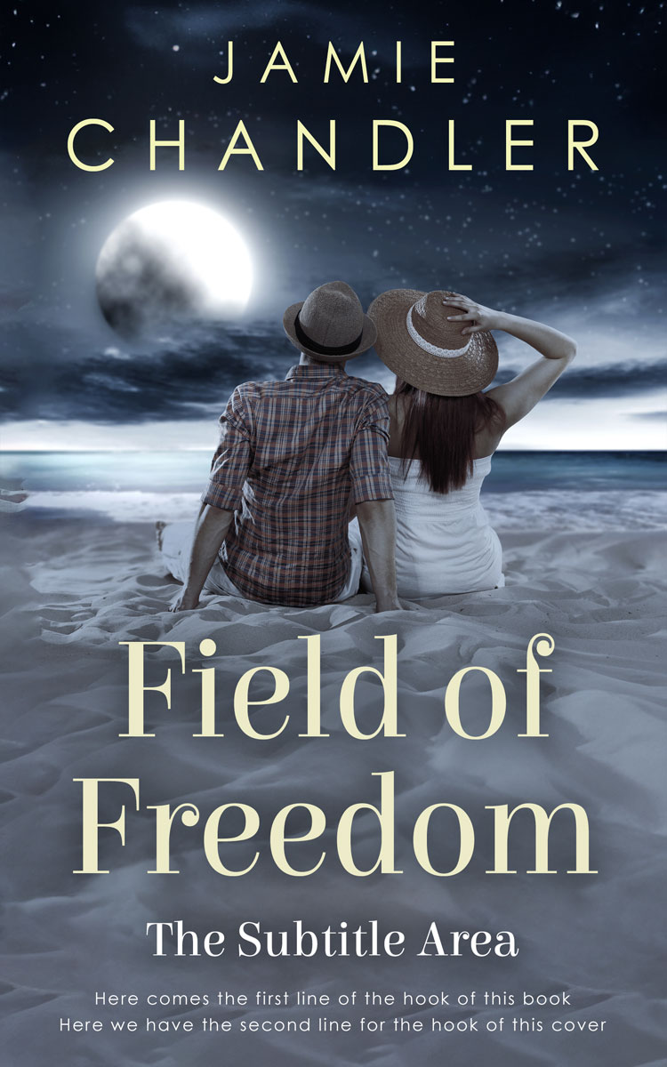 2D view of Premade Romance Book Cover - Shuttle Gray