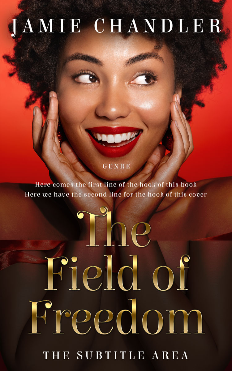 2D view of Premade Chick Lit Book Cover - Raw Sienna