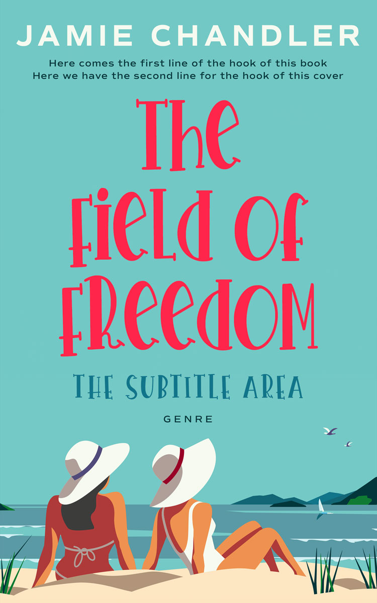 2D view of Premade Chick Lit Book Cover - Glacier