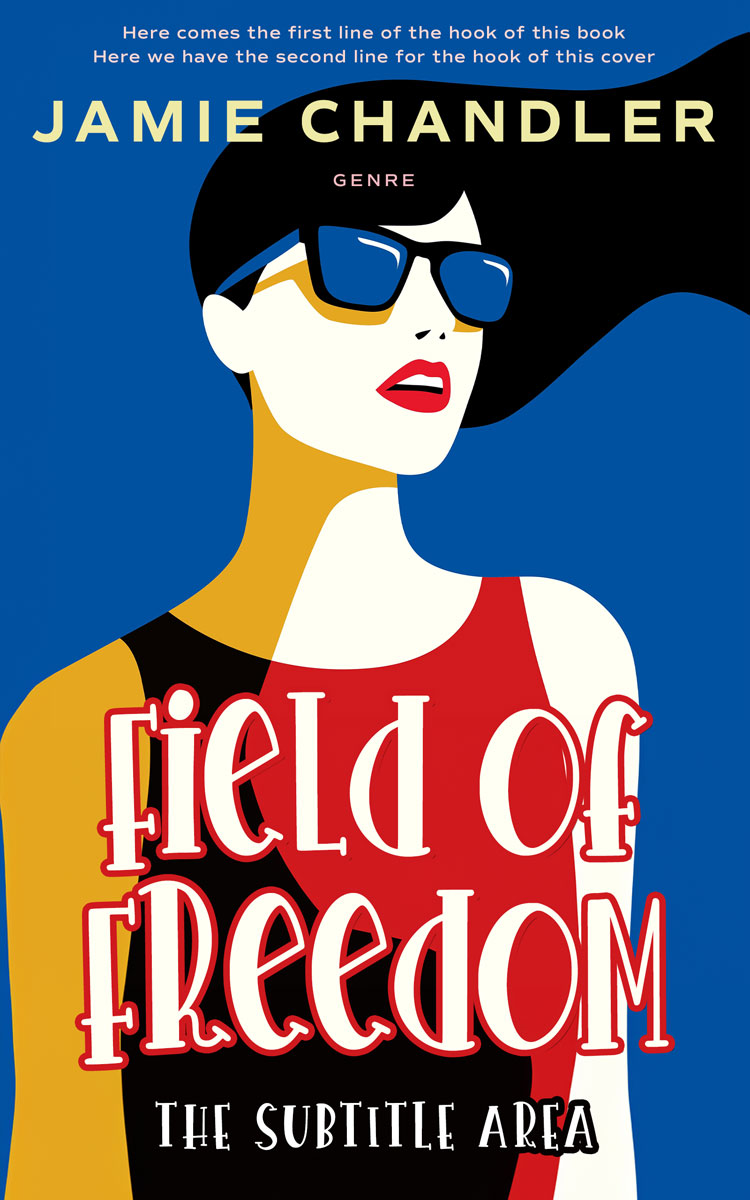 2D view of Premade Chick Lit Book Cover - Wheat