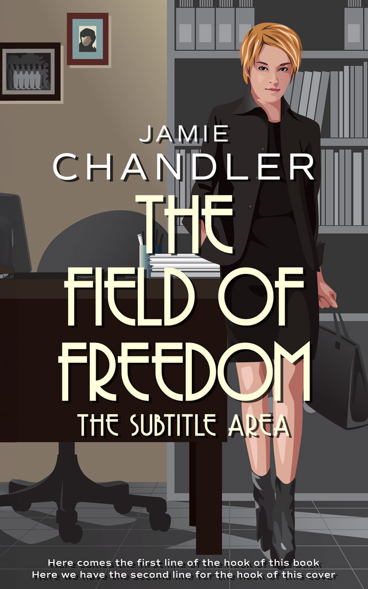 2D view of Premade Business Book Cover - Dune