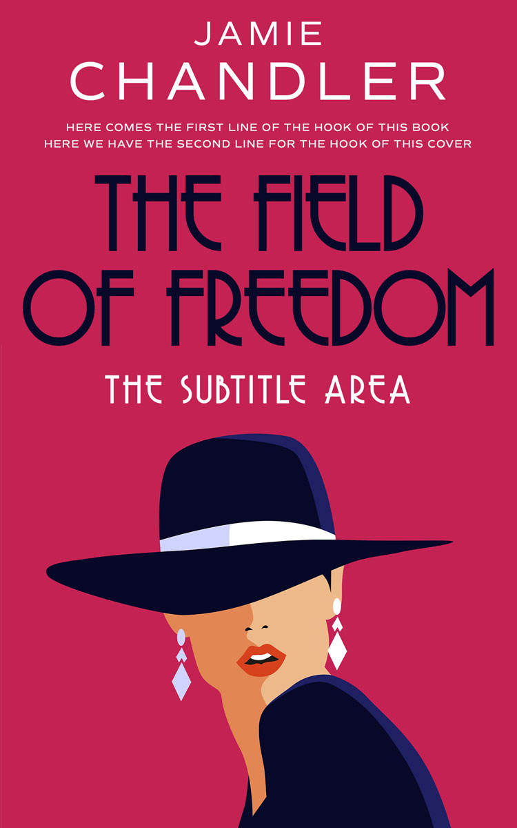 2D view of Premade Chick Lit Book Cover - Maroon Flush