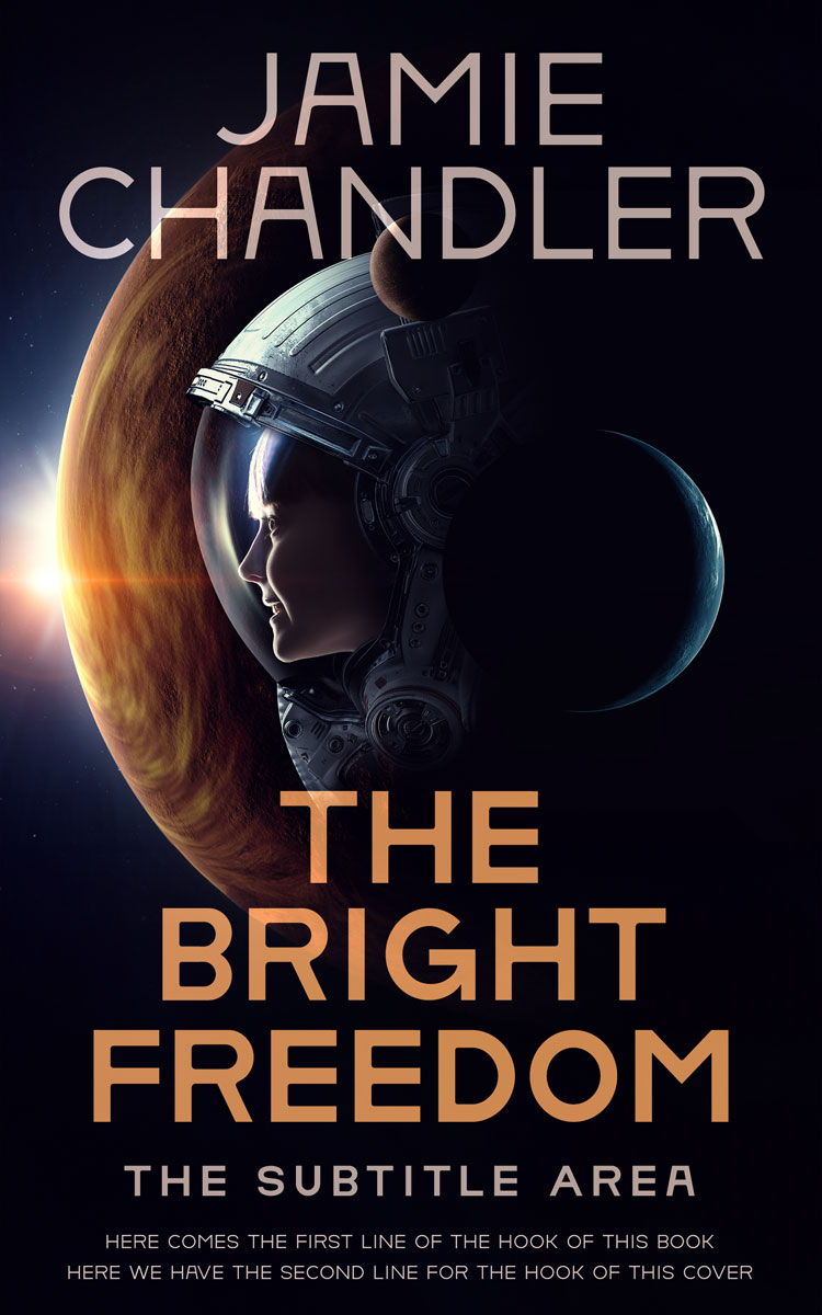 2D view of Antique Brass #30953 - Premade Science Fiction Book Cover