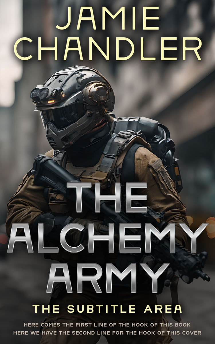 2D view of Premade Science Fiction Book Cover - Tuatara