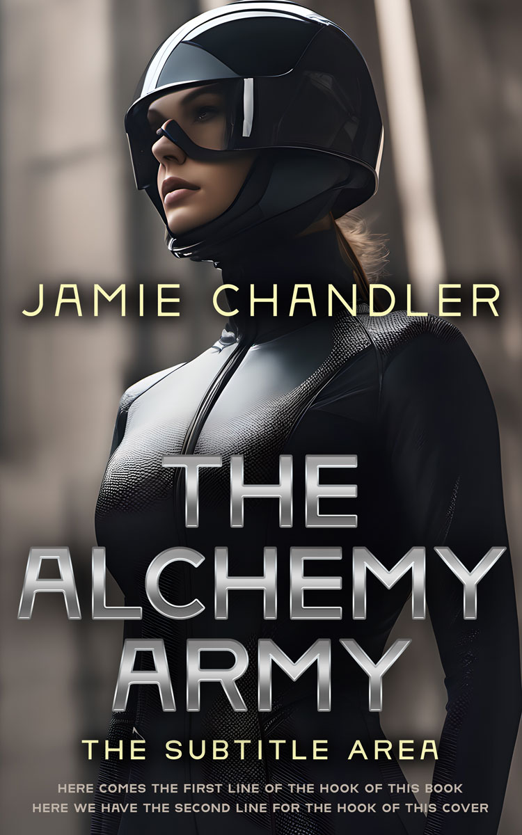 2D view of Premade Science Fiction Book Cover - Mine Shaft