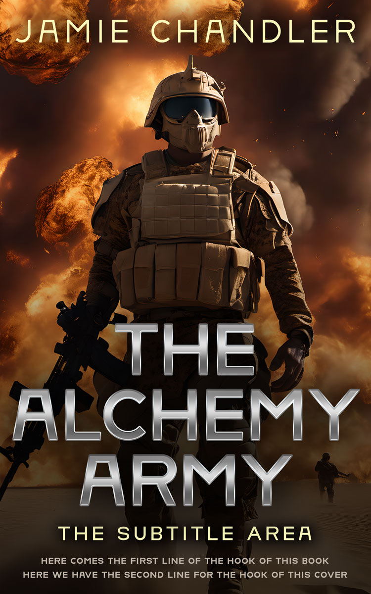 2D view of Premade Apocalyptica Book Cover - Mikado