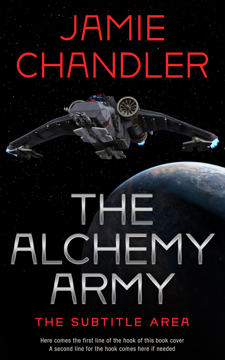 2D view of Premade Science Fiction Book Cover - Woodsmoke