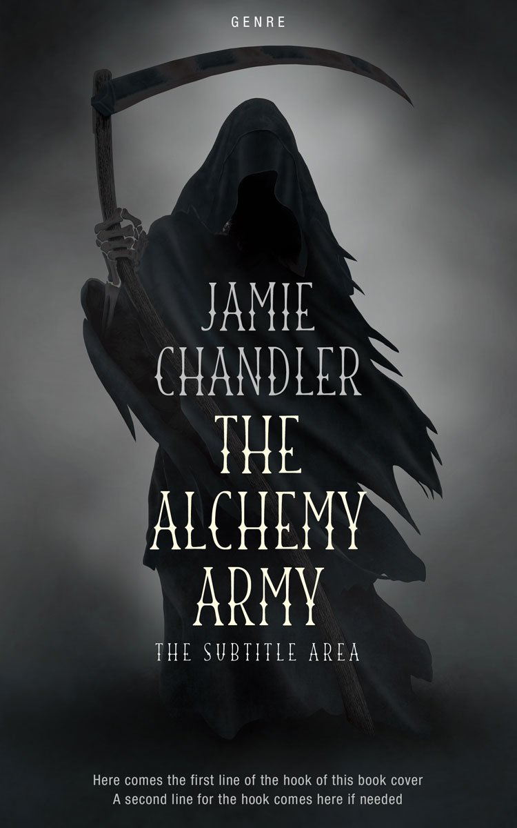 2D view of Premade Horror Book Cover - Outer Space