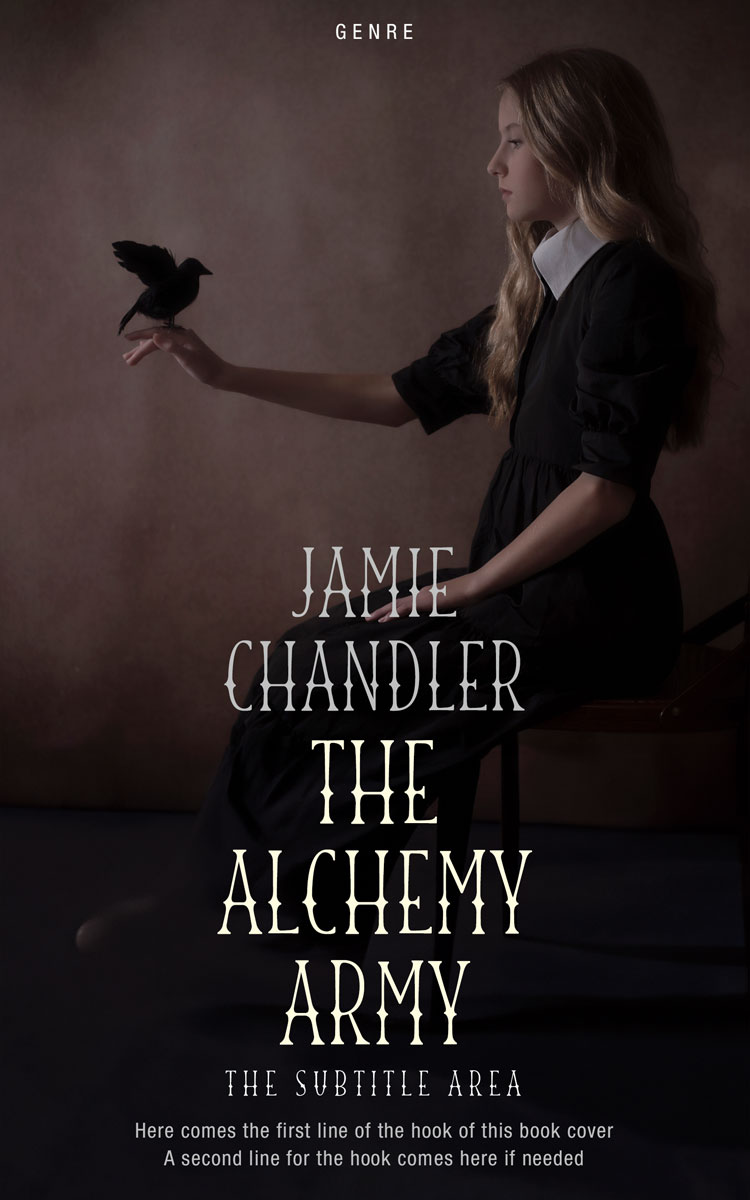 2D view of Premade Horror Book Cover - Cocoa Brown