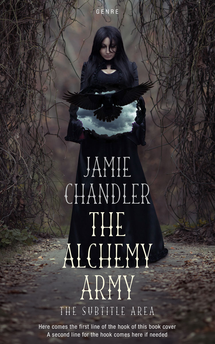 2D view of Premade Horror Book Cover - Mine Shaft