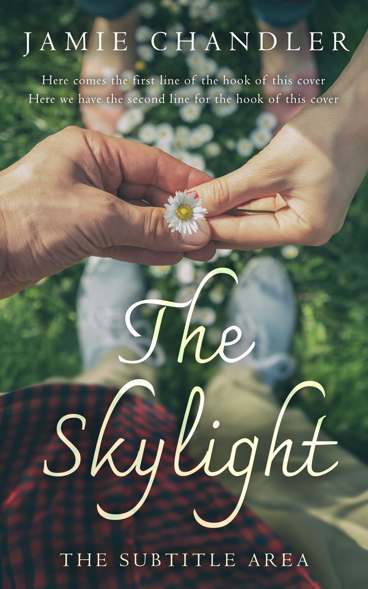 2D view of Premade Romance Book Cover - Lunar Green