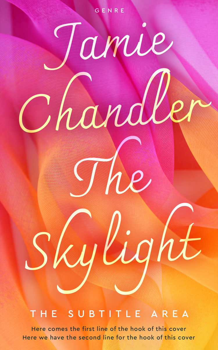 2D view of Premade Abstract Book Cover - Burnt Sienna