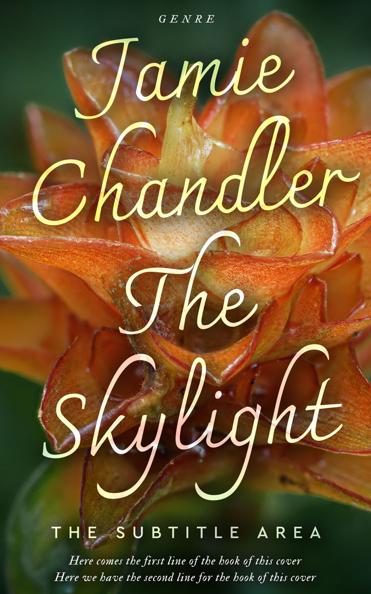 2D view of Premade Nature Book Cover - Metallic Bronze