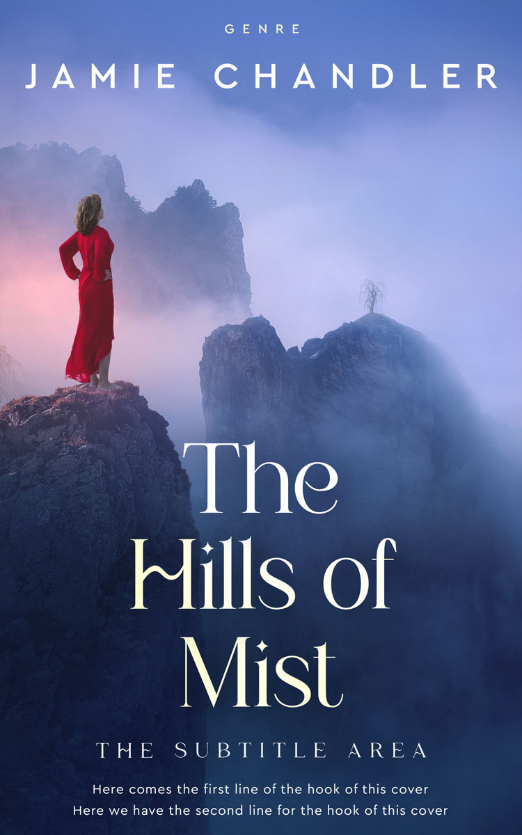 2D view of Premade Mystery & Thriller & Suspense Book Cover - Cloud Burst