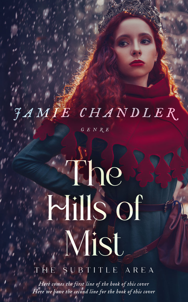 2D view of Premade Fantasy Book Cover - Bleached Cedar