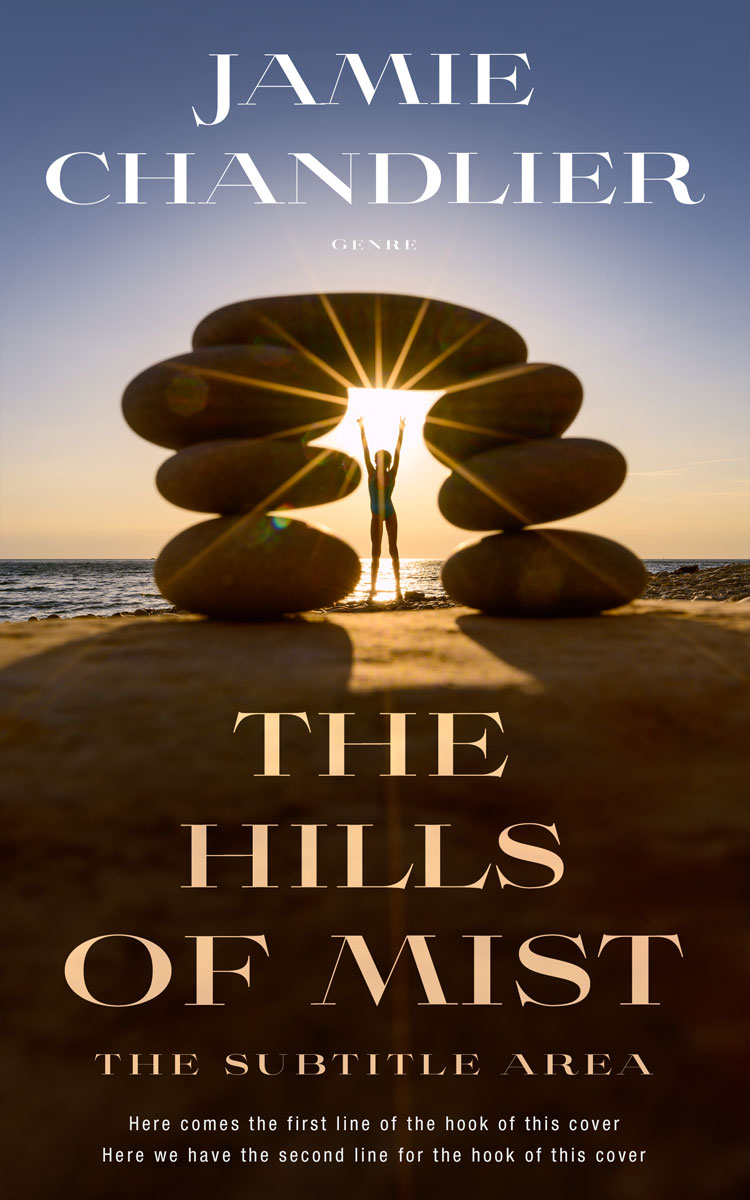 2D view of Premade Self-Improvement & Self-Help Book Cover - Vanilla