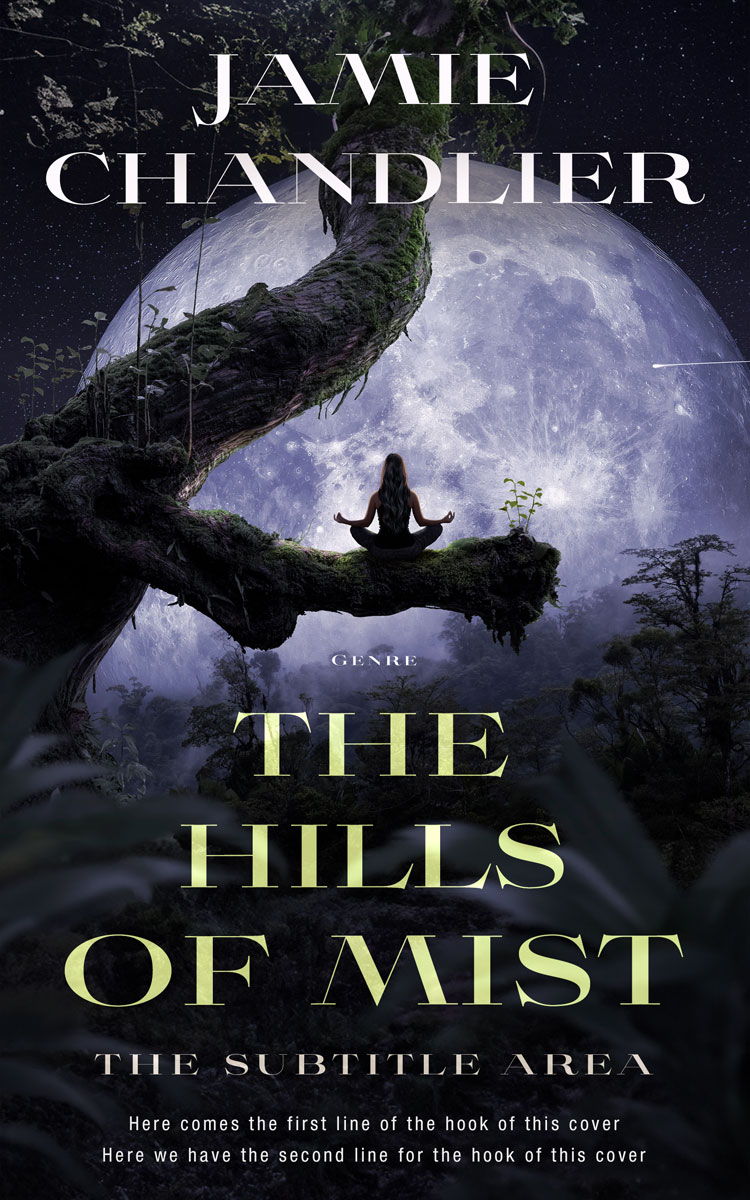 2D view of Premade Fantasy Book Cover - Bombay