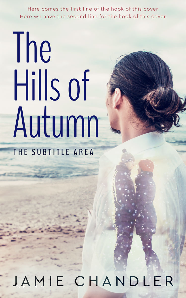 2D view of Premade Romance Book Cover - Timberwolf