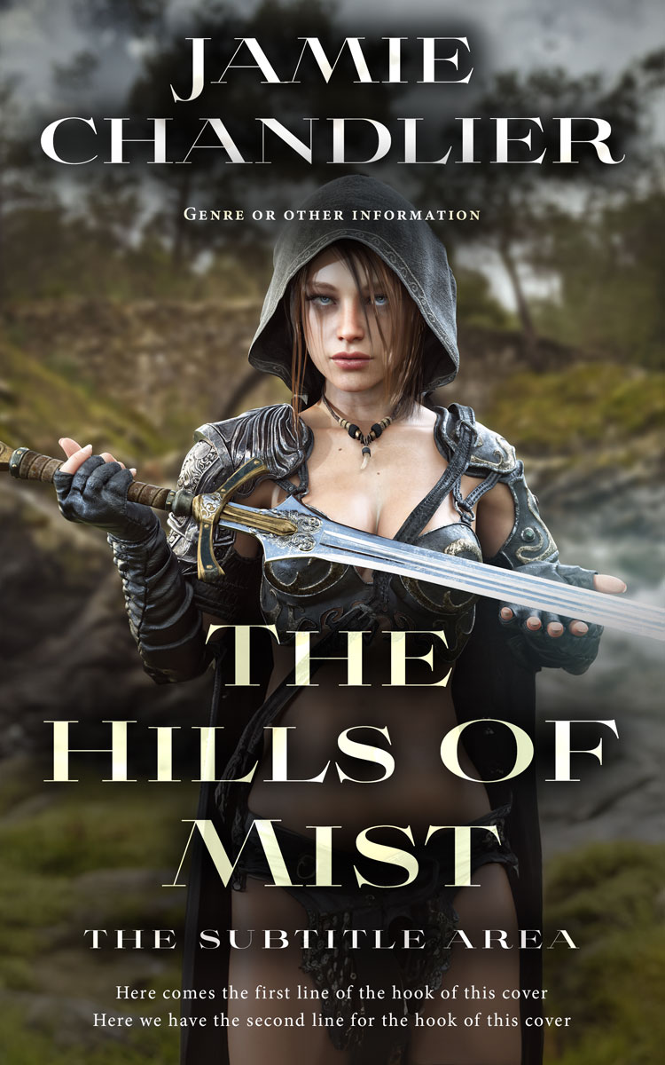 2D view of Premade Fantasy Book Cover - Rangitoto