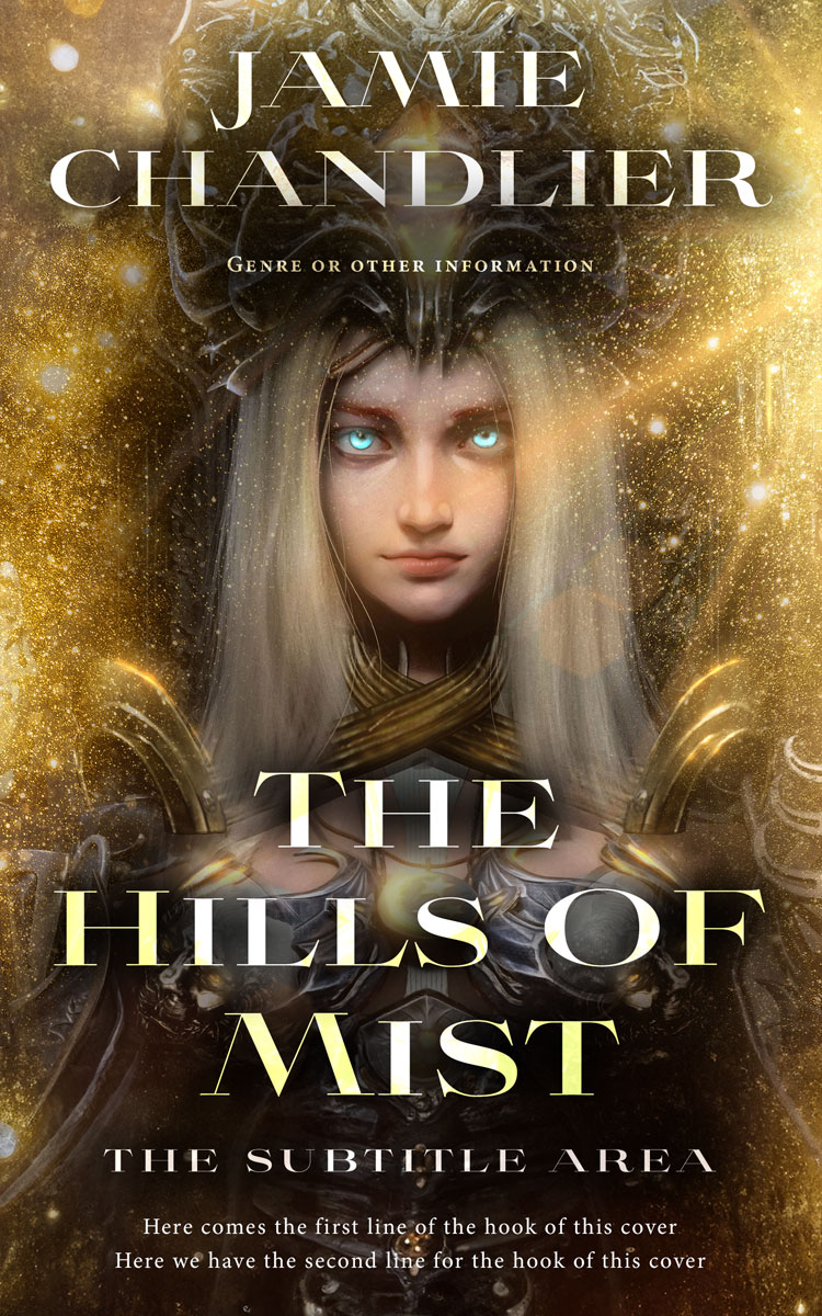 2D view of Black Marlin #31071 - Premade Fantasy Book Cover