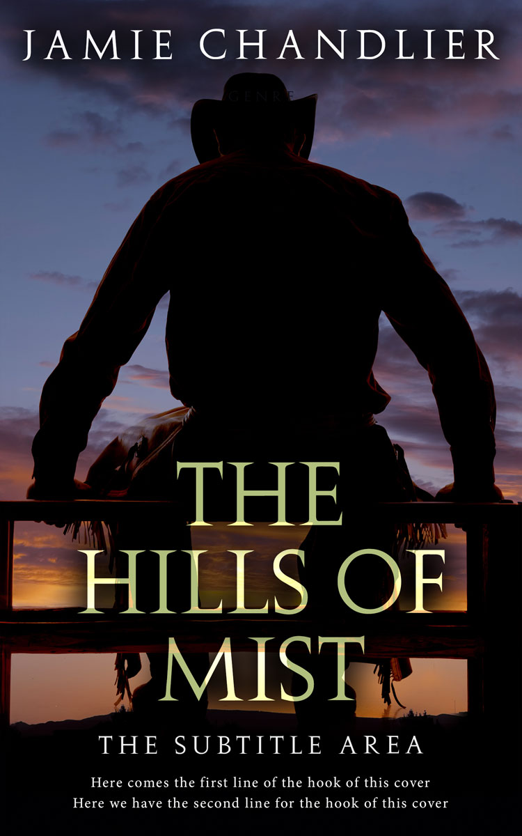 2D view of Premade Action & Adventure Book Cover - Cod Gray