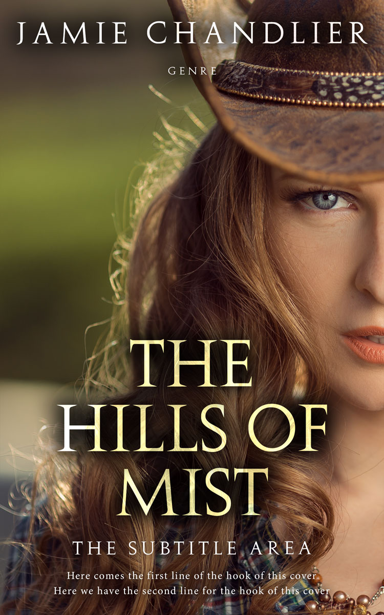 2D view of Premade Romance Book Cover - Bistre