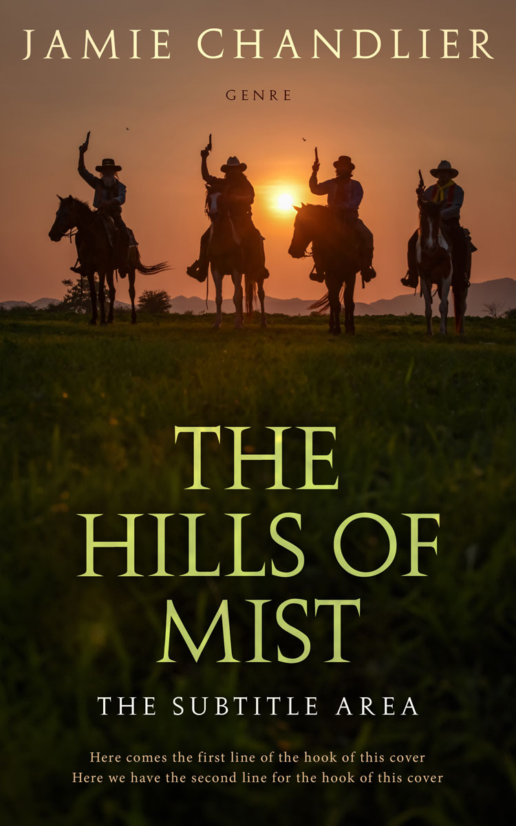 2D view of Premade Action & Adventure Book Cover - Driftwood