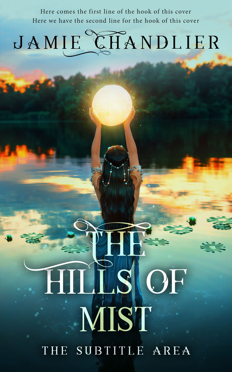 2D view of Premade Fantasy Book Cover - Coriander