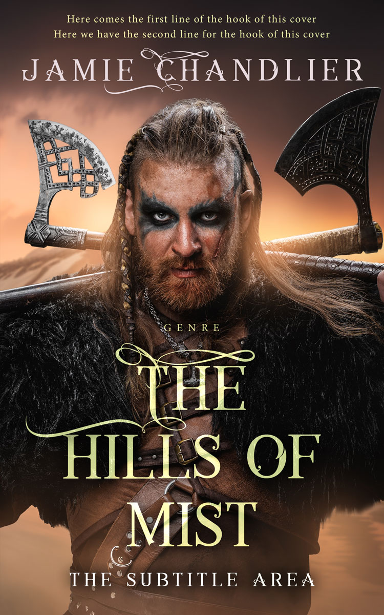 2D view of Premade Fantasy Book Cover - Zeus