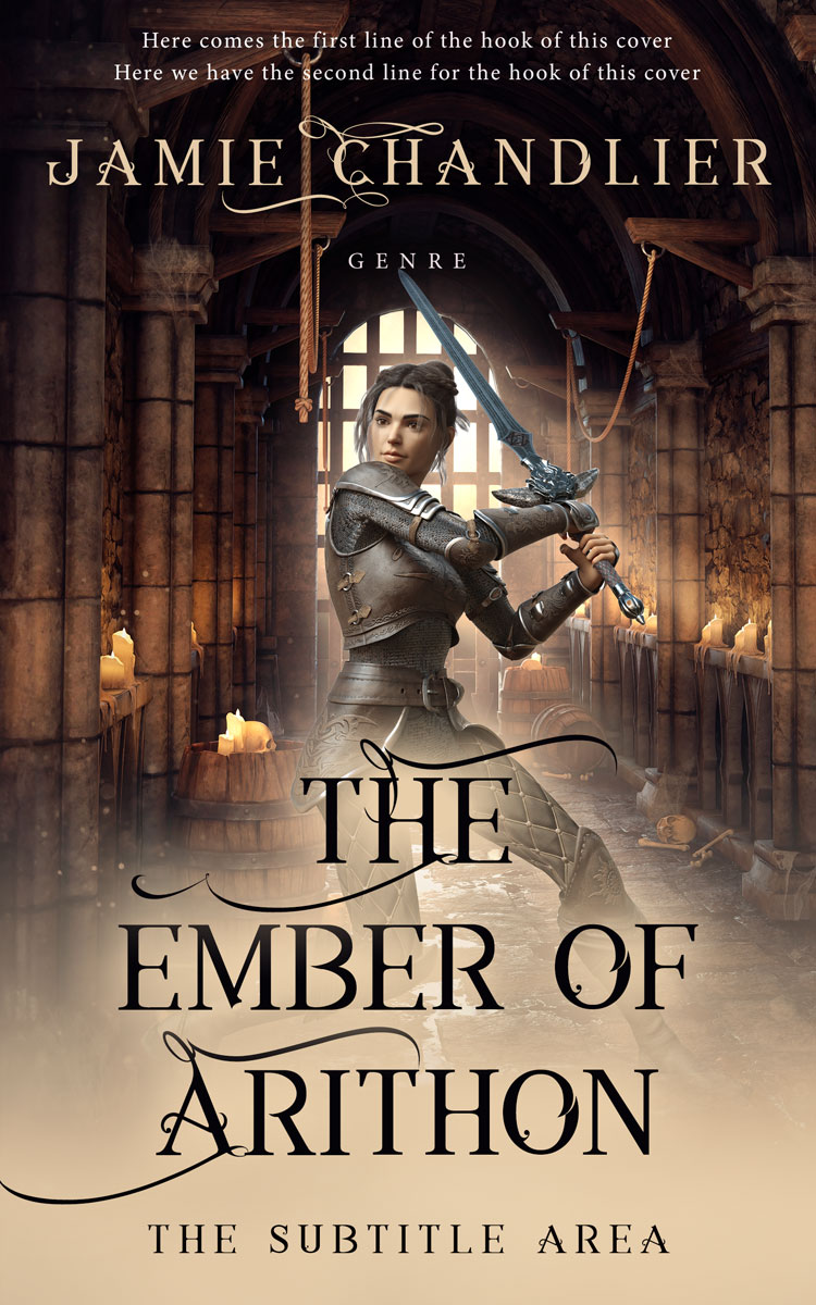 2D view of Premade Fantasy Book Cover - Pavlova