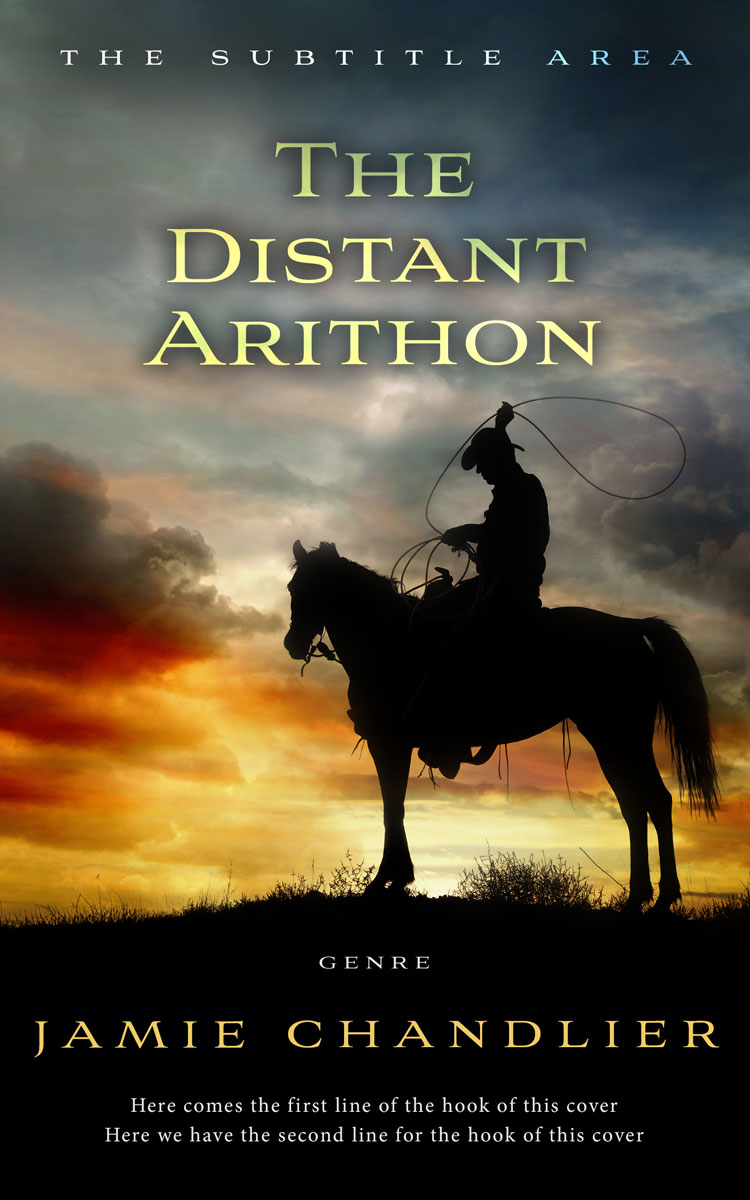 2D view of Premade Action & Adventure Book Cover - Outer Space